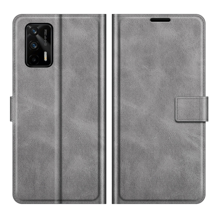 For OPPO Realme GT 5G/Realme Q3 Pro 5G Retro Calf Pattern Buckle Horizontal Flip Leather Case with Holder & Card Slots & Wallet