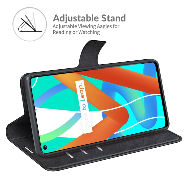 For OPPO Realme Q3i 5G/Realme Q3 5G Retro Calf Pattern Buckle Horizontal Flip Leather Case with Holder & Card Slots & Wallet