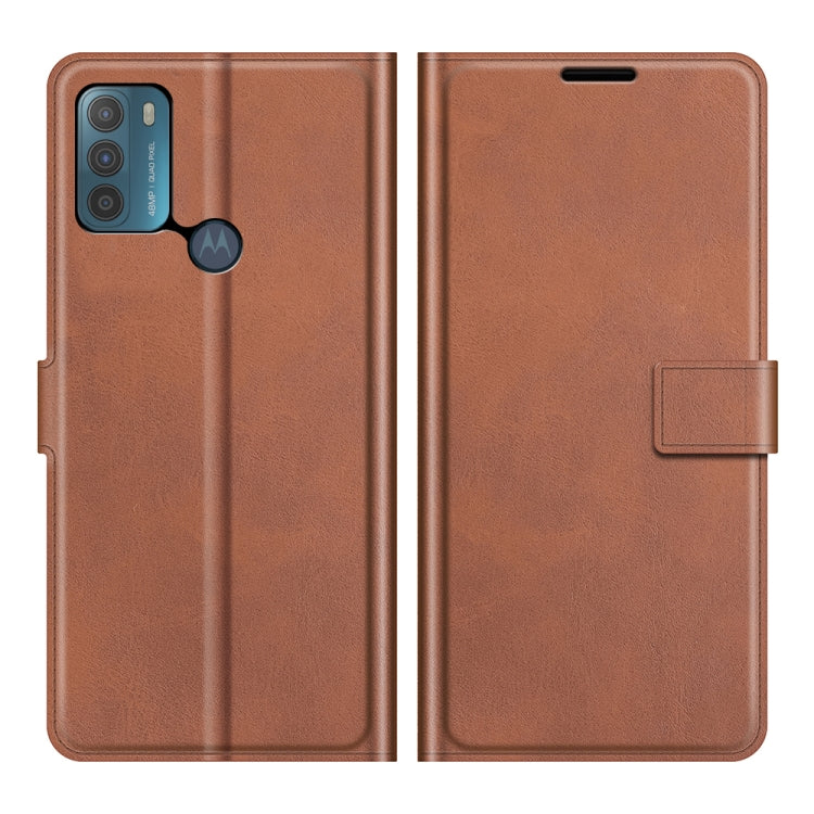 For Motorola Moto G50 Retro Calf Pattern Buckle Horizontal Flip Leather Case with Holder & Card Slots & Wallet