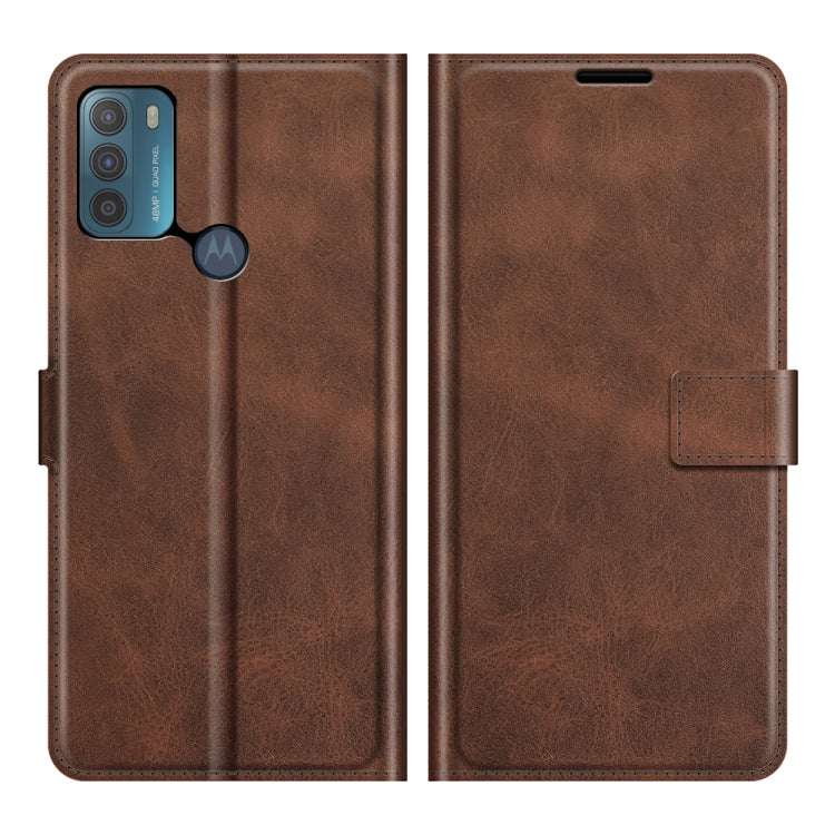 For Motorola Moto G50 Retro Calf Pattern Buckle Horizontal Flip Leather Case with Holder & Card Slots & Wallet