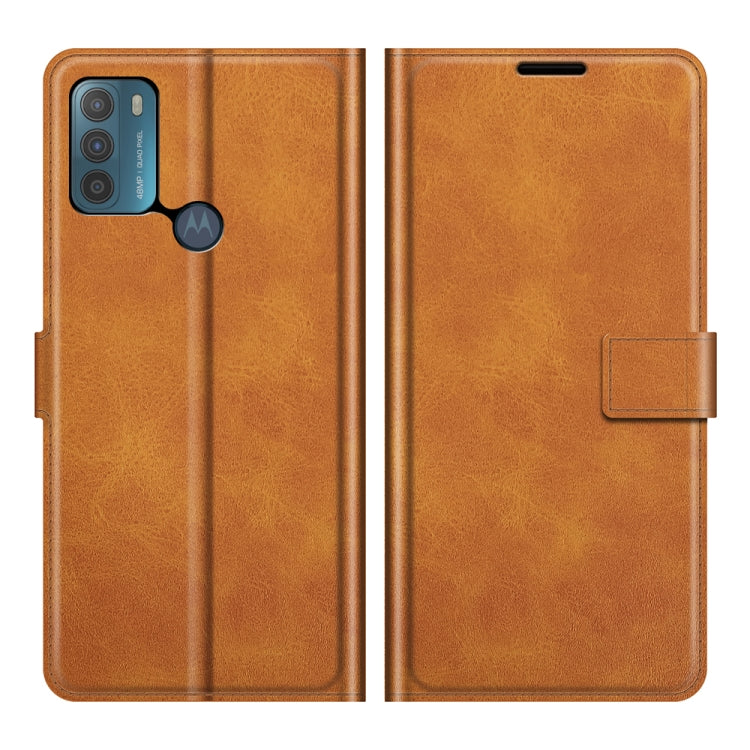 For Motorola Moto G50 Retro Calf Pattern Buckle Horizontal Flip Leather Case with Holder & Card Slots & Wallet