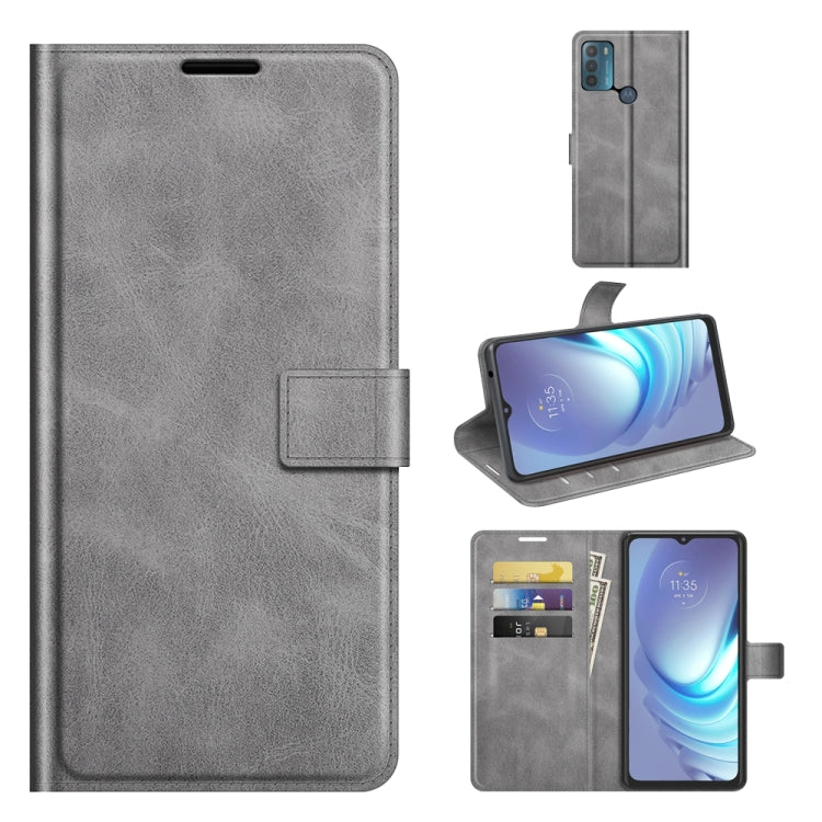 For Motorola Moto G50 Retro Calf Pattern Buckle Horizontal Flip Leather Case with Holder & Card Slots & Wallet