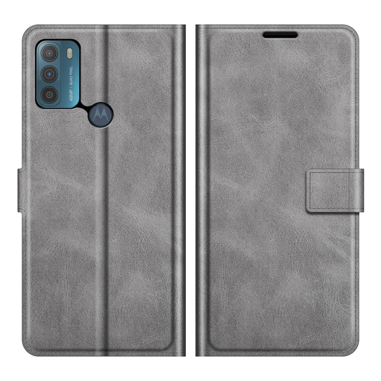 For Motorola Moto G50 Retro Calf Pattern Buckle Horizontal Flip Leather Case with Holder & Card Slots & Wallet