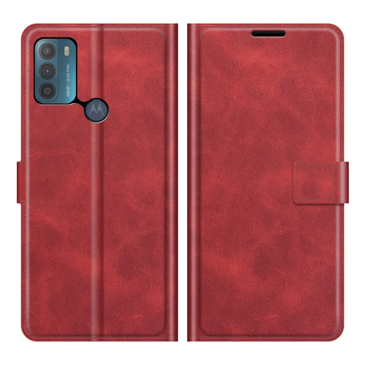 For Motorola Moto G50 Retro Calf Pattern Buckle Horizontal Flip Leather Case with Holder & Card Slots & Wallet