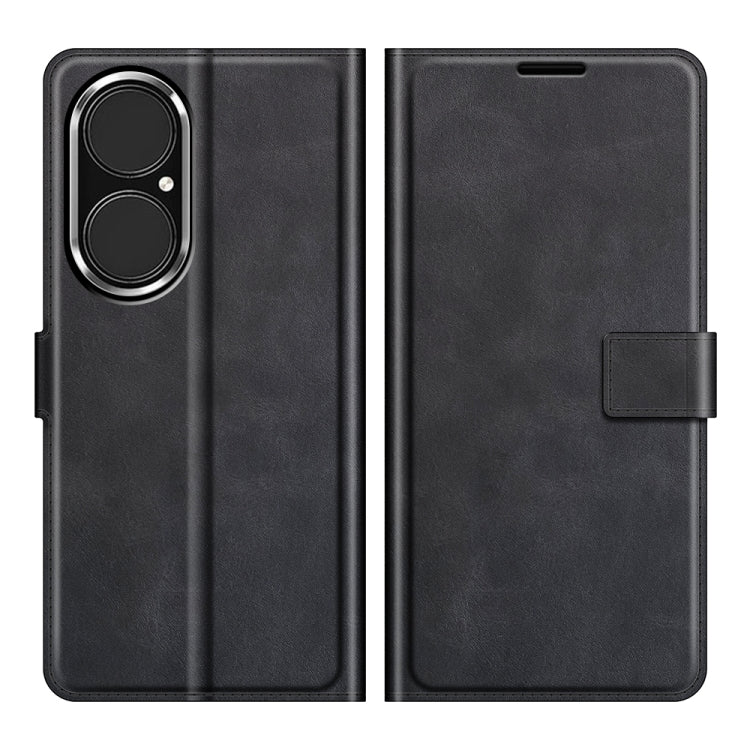 For Huawei P50 Retro Calf Pattern Buckle Horizontal Flip Leather Case with Holder & Card Slots & Wallet