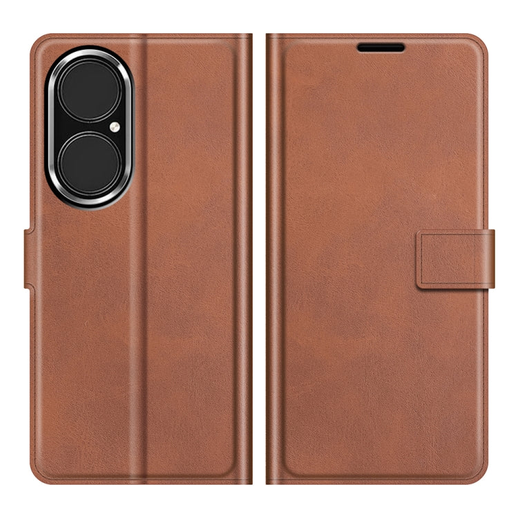 For Huawei P50 Retro Calf Pattern Buckle Horizontal Flip Leather Case with Holder & Card Slots & Wallet