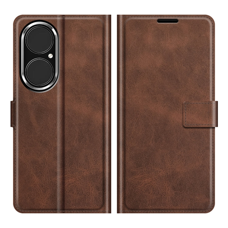 For Huawei P50 Retro Calf Pattern Buckle Horizontal Flip Leather Case with Holder & Card Slots & Wallet