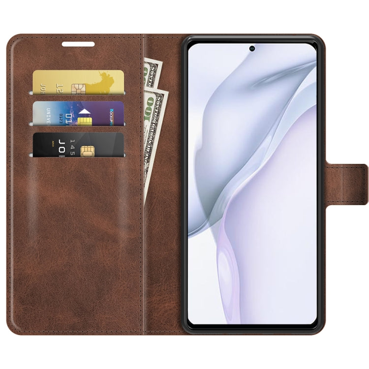 For Huawei P50 Retro Calf Pattern Buckle Horizontal Flip Leather Case with Holder & Card Slots & Wallet