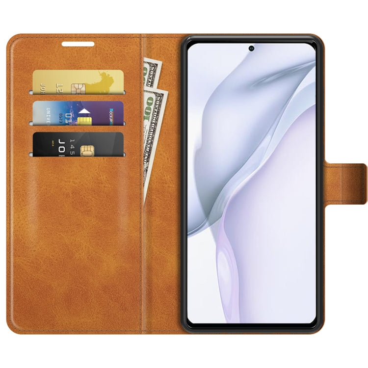For Huawei P50 Retro Calf Pattern Buckle Horizontal Flip Leather Case with Holder & Card Slots & Wallet