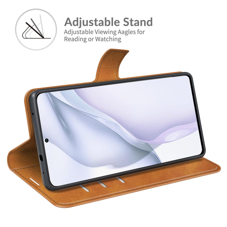 For Huawei P50 Retro Calf Pattern Buckle Horizontal Flip Leather Case with Holder & Card Slots & Wallet