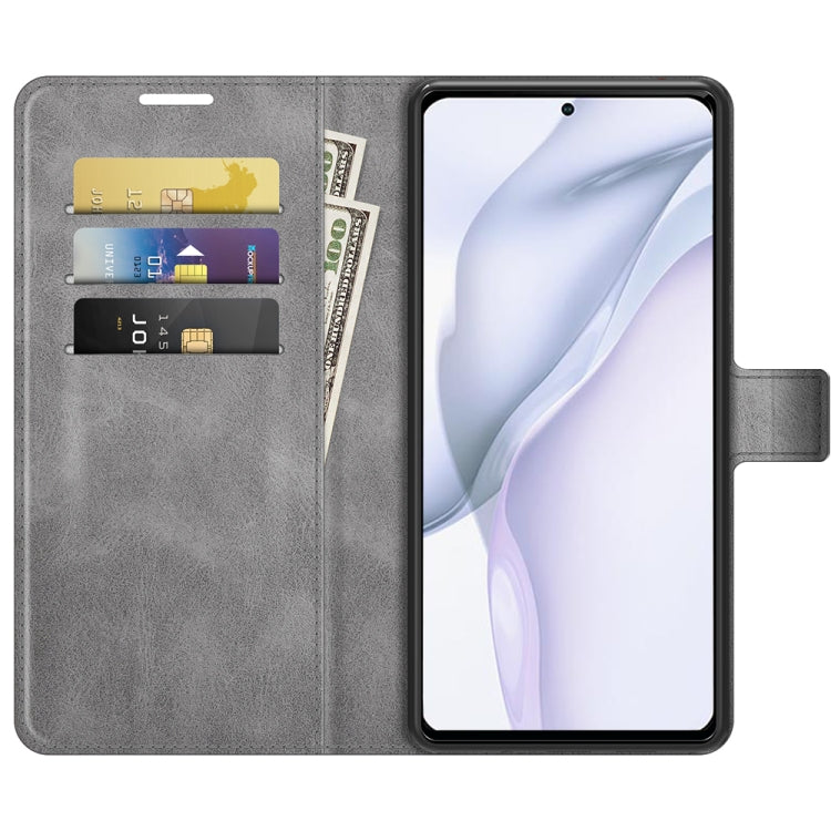 For Huawei P50 Retro Calf Pattern Buckle Horizontal Flip Leather Case with Holder & Card Slots & Wallet