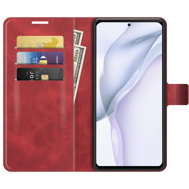 For Huawei P50 Retro Calf Pattern Buckle Horizontal Flip Leather Case with Holder & Card Slots & Wallet