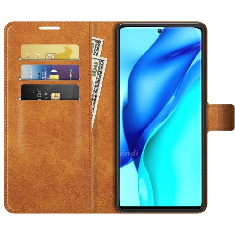 For Huawei P50 Pro Retro Calf Pattern Buckle Horizontal Flip Leather Case with Holder & Card Slots & Wallet