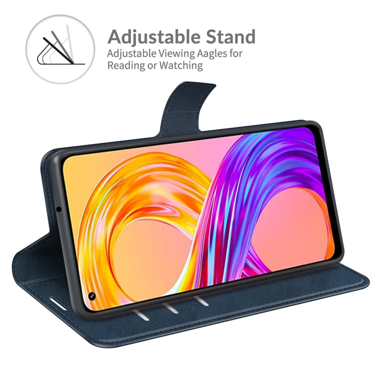For OPPO Realme 8 / Realme 8 Pro Retro Calf Pattern Buckle Horizontal Flip Leather Case with Holder & Card Slots & Wallet