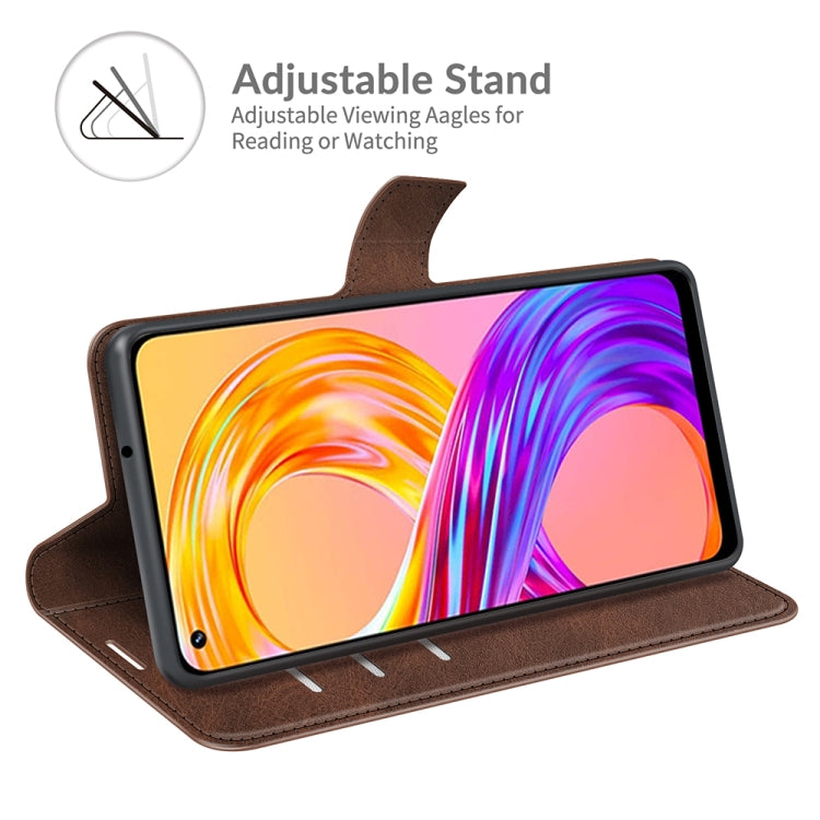 For OPPO Realme 8 / Realme 8 Pro Retro Calf Pattern Buckle Horizontal Flip Leather Case with Holder & Card Slots & Wallet