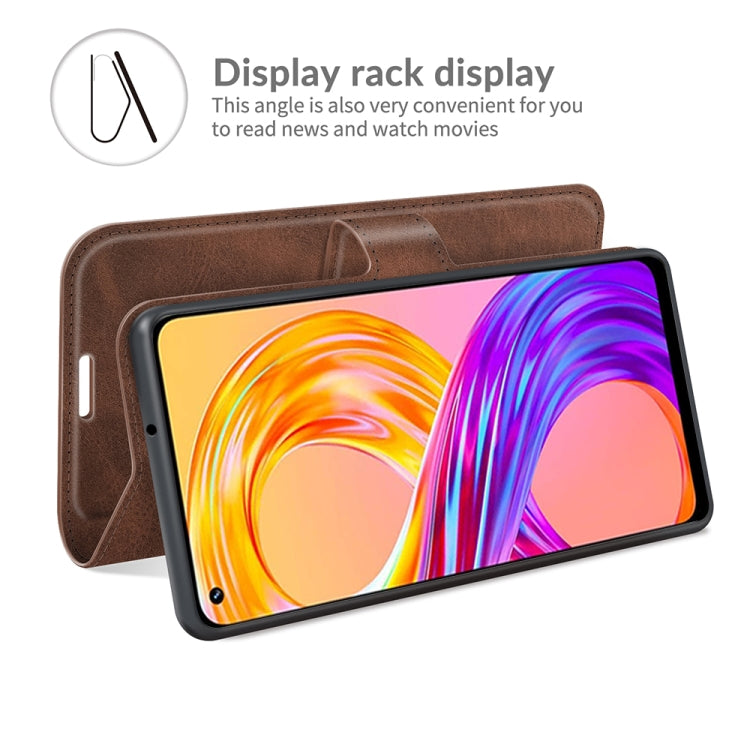 For OPPO Realme 8 / Realme 8 Pro Retro Calf Pattern Buckle Horizontal Flip Leather Case with Holder & Card Slots & Wallet