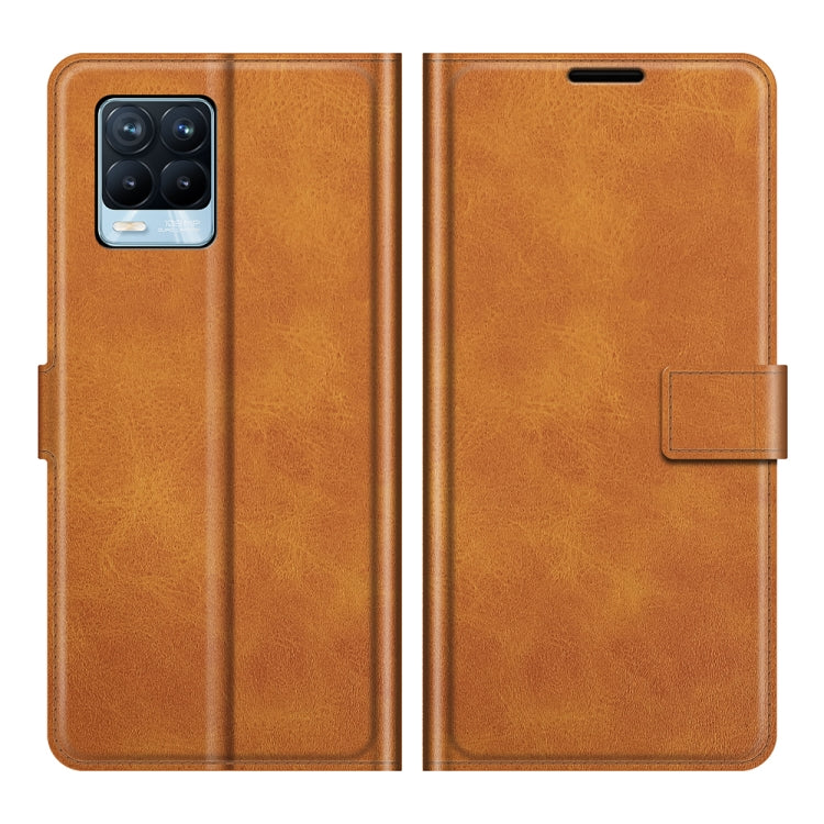 For OPPO Realme 8 / Realme 8 Pro Retro Calf Pattern Buckle Horizontal Flip Leather Case with Holder & Card Slots & Wallet