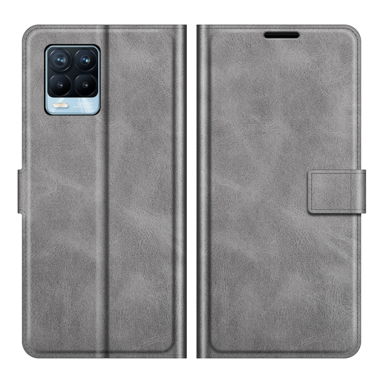 For OPPO Realme 8 / Realme 8 Pro Retro Calf Pattern Buckle Horizontal Flip Leather Case with Holder & Card Slots & Wallet