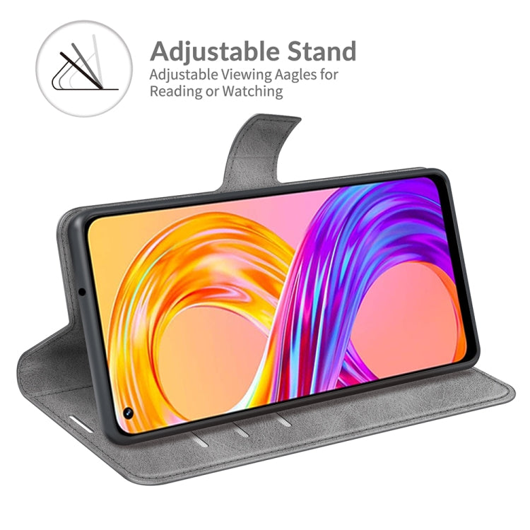 For OPPO Realme 8 / Realme 8 Pro Retro Calf Pattern Buckle Horizontal Flip Leather Case with Holder & Card Slots & Wallet