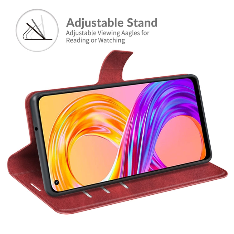 For OPPO Realme 8 / Realme 8 Pro Retro Calf Pattern Buckle Horizontal Flip Leather Case with Holder & Card Slots & Wallet