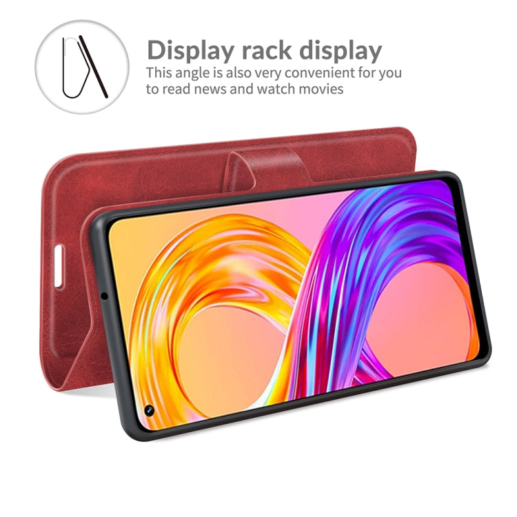 For OPPO Realme 8 / Realme 8 Pro Retro Calf Pattern Buckle Horizontal Flip Leather Case with Holder & Card Slots & Wallet