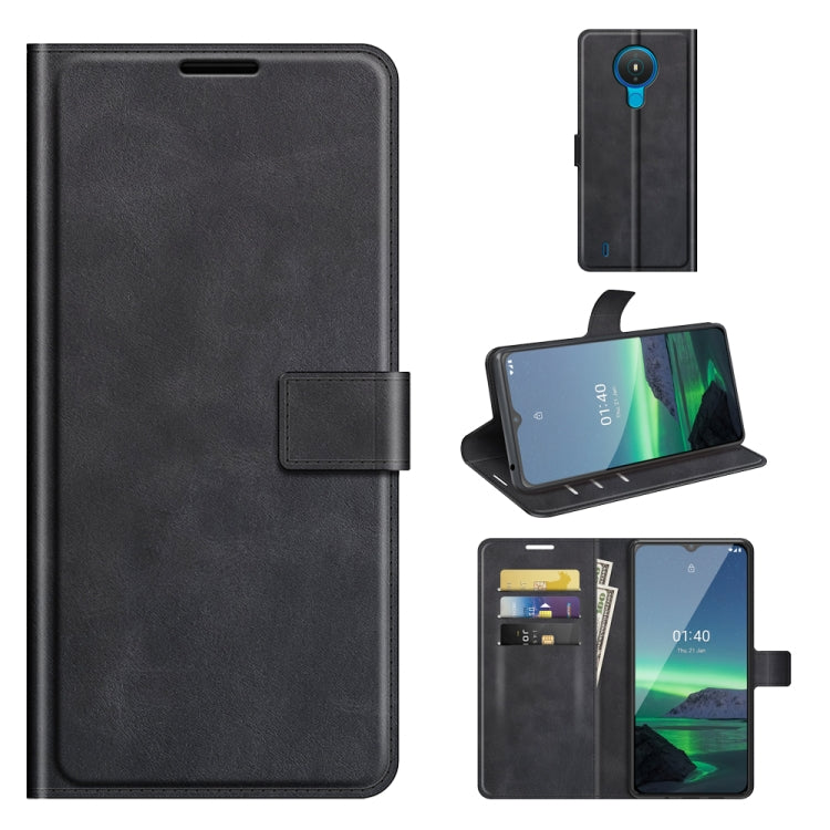 For Nokia 1.4 Retro Calf Pattern Buckle Horizontal Flip Leather Case with Holder & Card Slots & Wallet