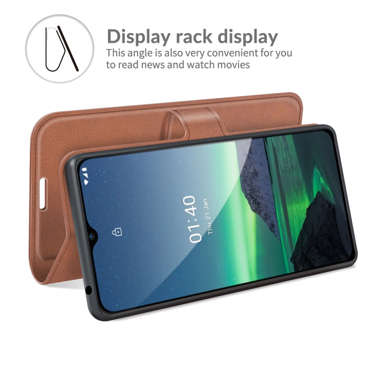 For Nokia 1.4 Retro Calf Pattern Buckle Horizontal Flip Leather Case with Holder & Card Slots & Wallet