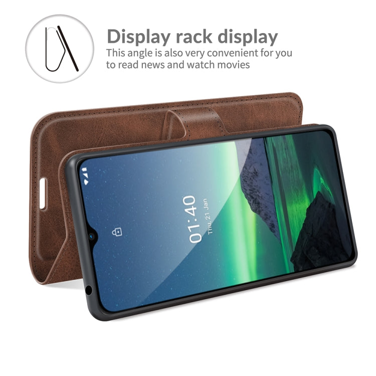For Nokia 1.4 Retro Calf Pattern Buckle Horizontal Flip Leather Case with Holder & Card Slots & Wallet
