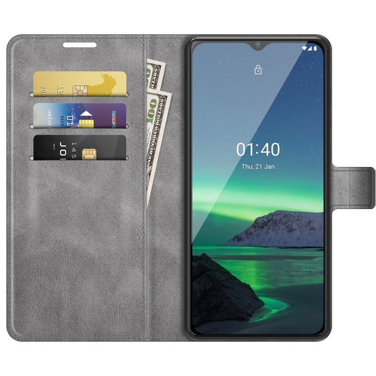 For Nokia 1.4 Retro Calf Pattern Buckle Horizontal Flip Leather Case with Holder & Card Slots & Wallet