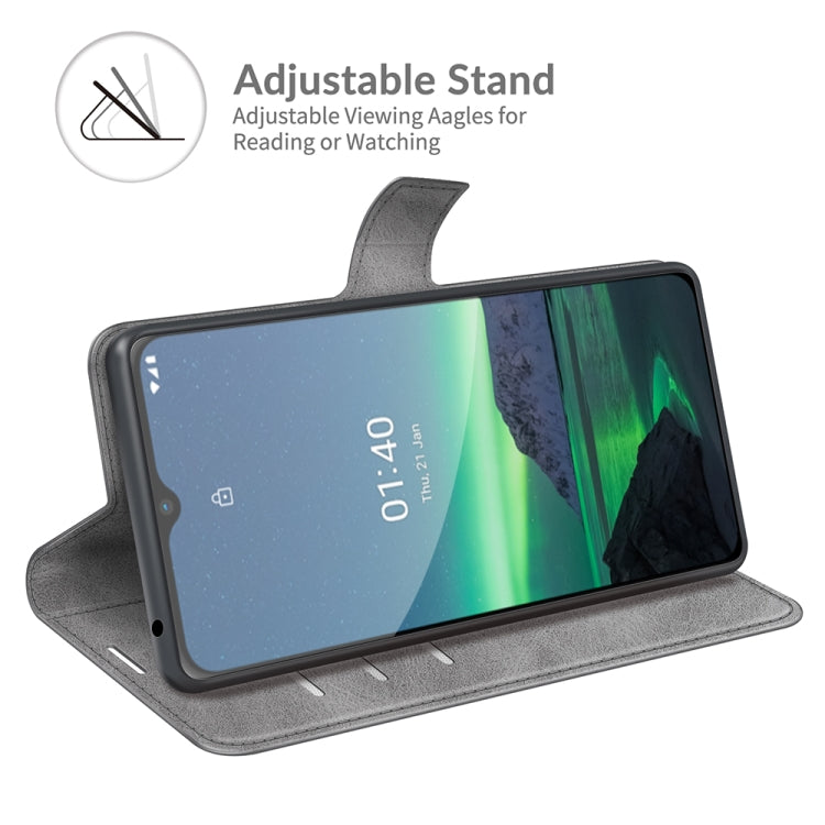 For Nokia 1.4 Retro Calf Pattern Buckle Horizontal Flip Leather Case with Holder & Card Slots & Wallet