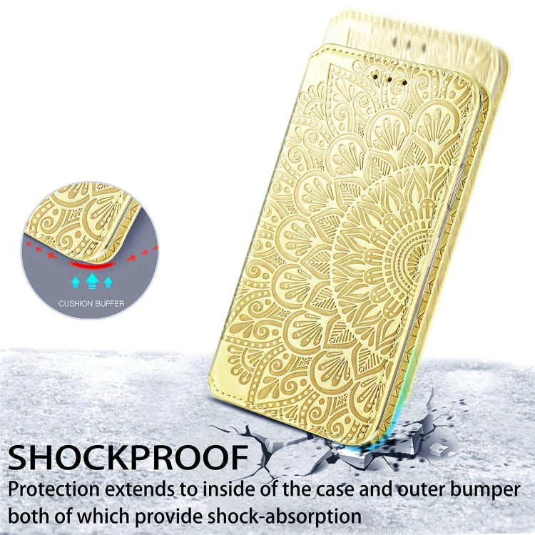 For Xiaomi Redmi Note 10 4G Blooming Mandala Embossed Pattern Magnetic Horizontal Flip Leather Case with Holder & Card Slots & Wallet