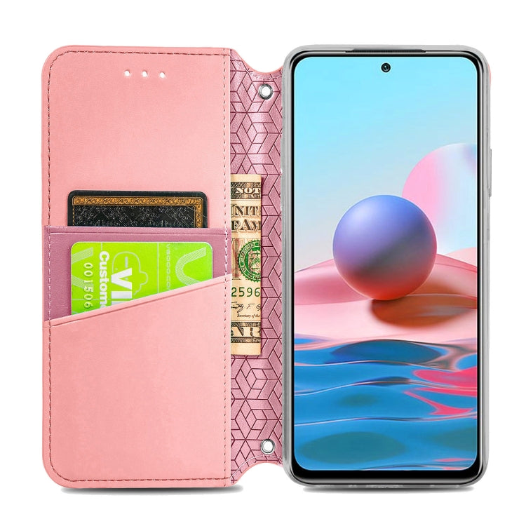 For Xiaomi Redmi Note 10 4G Blooming Mandala Embossed Pattern Magnetic Horizontal Flip Leather Case with Holder & Card Slots & Wallet