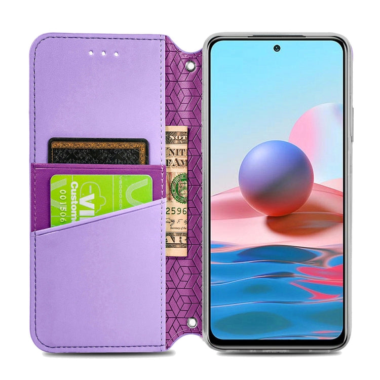 For Xiaomi Redmi Note 10 4G Blooming Mandala Embossed Pattern Magnetic Horizontal Flip Leather Case with Holder & Card Slots & Wallet