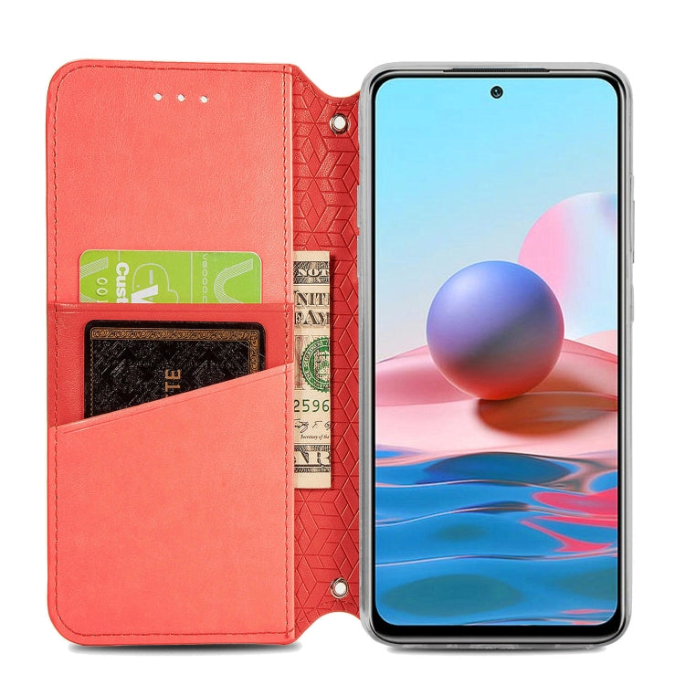 For Xiaomi Redmi Note 10 4G Blooming Mandala Embossed Pattern Magnetic Horizontal Flip Leather Case with Holder & Card Slots & Wallet