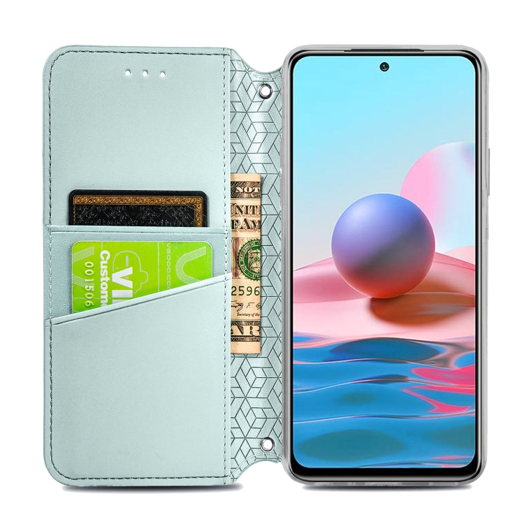 For Xiaomi Redmi Note 10 4G Blooming Mandala Embossed Pattern Magnetic Horizontal Flip Leather Case with Holder & Card Slots & Wallet