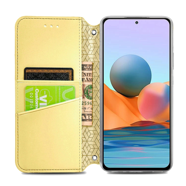 For Xiaomi Redmi Note 10 Pro Blooming Mandala Embossed Pattern Magnetic Horizontal Flip Leather Case with Holder & Card Slots & Wallet