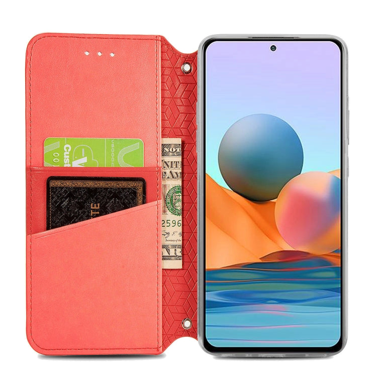 For Xiaomi Redmi Note 10 Pro Blooming Mandala Embossed Pattern Magnetic Horizontal Flip Leather Case with Holder & Card Slots & Wallet