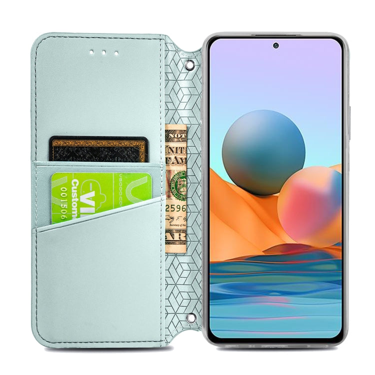 For Xiaomi Redmi Note 10 Pro Blooming Mandala Embossed Pattern Magnetic Horizontal Flip Leather Case with Holder & Card Slots & Wallet