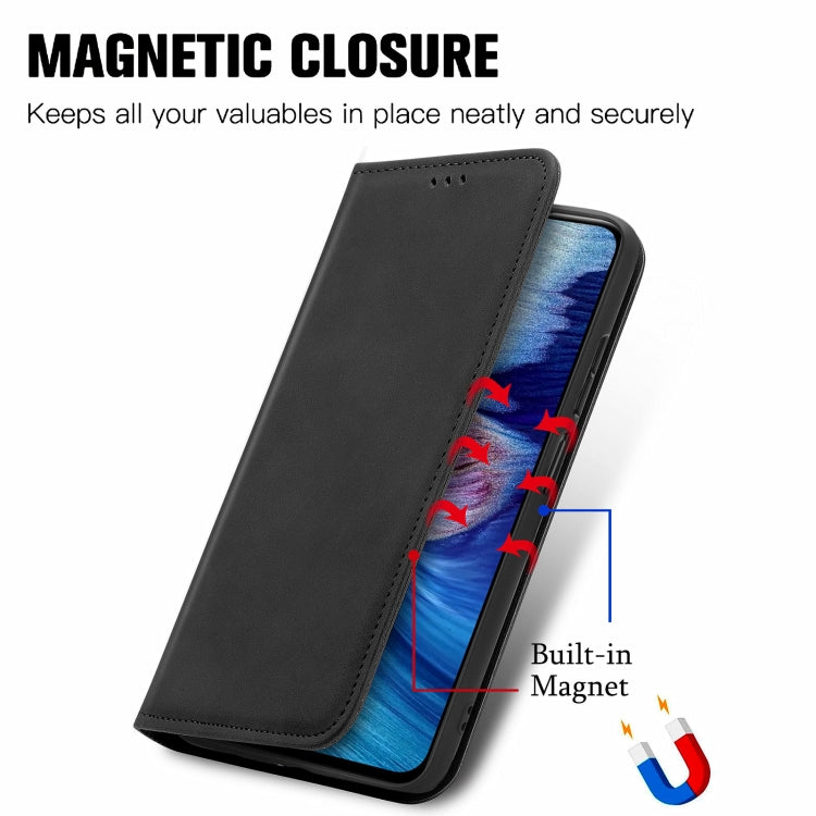 For Xiaomi Redmi Note10 5G Retro Skin Feel Business Magnetic Horizontal Flip Leather Case With Holder & Card Slots & Wallet & Photo Frame