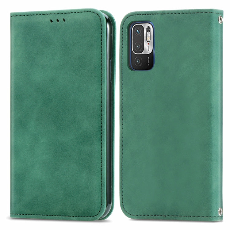 For Xiaomi Redmi Note10 5G Retro Skin Feel Business Magnetic Horizontal Flip Leather Case With Holder & Card Slots & Wallet & Photo Frame