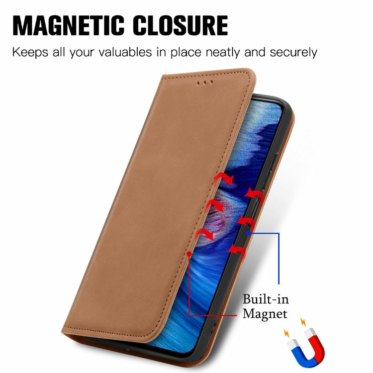 For Xiaomi Redmi Note10 5G Retro Skin Feel Business Magnetic Horizontal Flip Leather Case With Holder & Card Slots & Wallet & Photo Frame