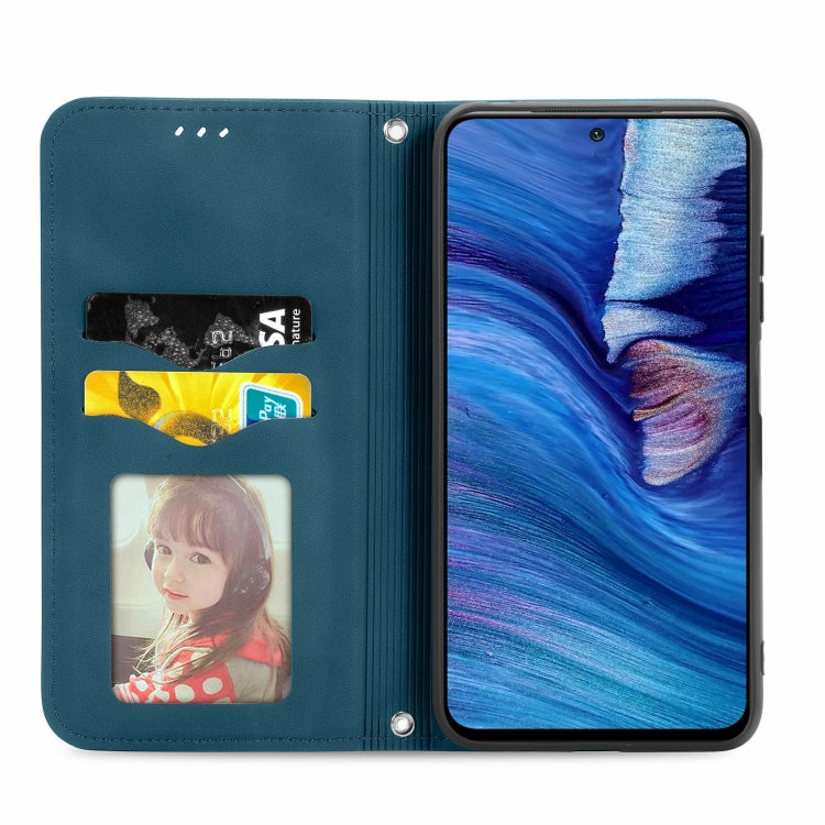 For Xiaomi Redmi Note10 5G Retro Skin Feel Business Magnetic Horizontal Flip Leather Case With Holder & Card Slots & Wallet & Photo Frame