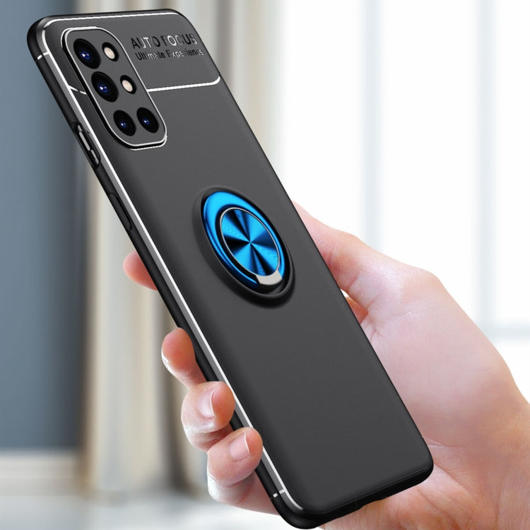 For OnePlus 9R Metal Ring Holder 360 Degree Rotating TPU Case