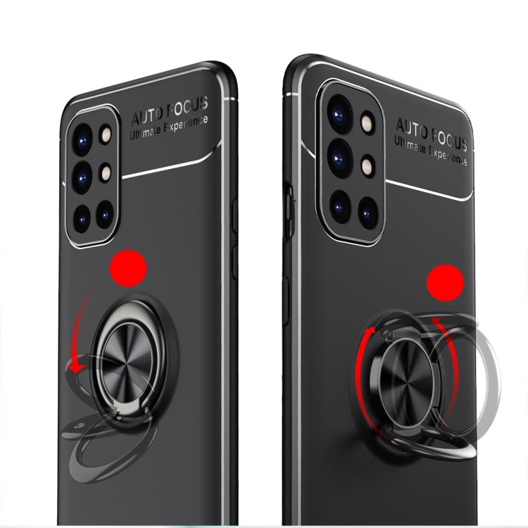 For OnePlus 9R Metal Ring Holder 360 Degree Rotating TPU Case