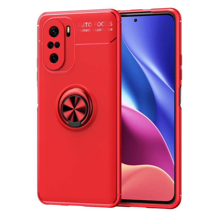 For Redmi K40 Pro+ Metal Ring Holder 360 Degree Rotating TPU Case