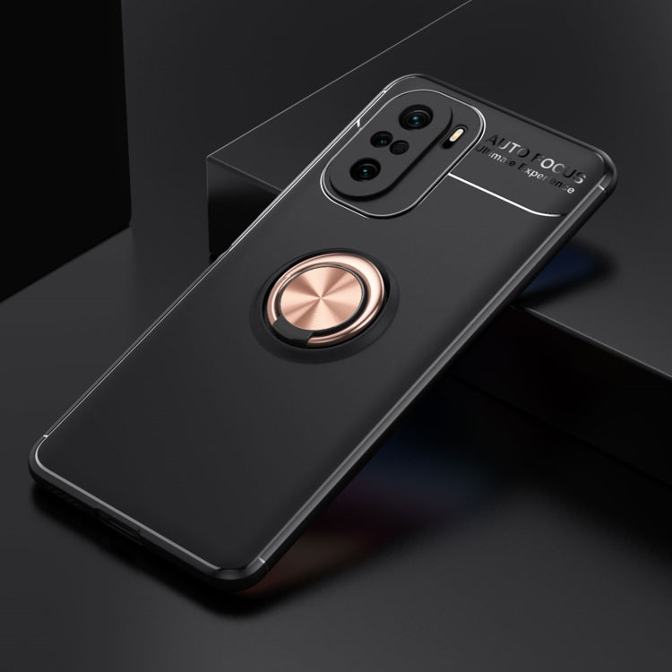 For Redmi K40 Pro+ Metal Ring Holder 360 Degree Rotating TPU Case