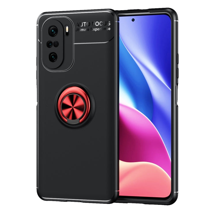 For Redmi K40 Pro+ Metal Ring Holder 360 Degree Rotating TPU Case