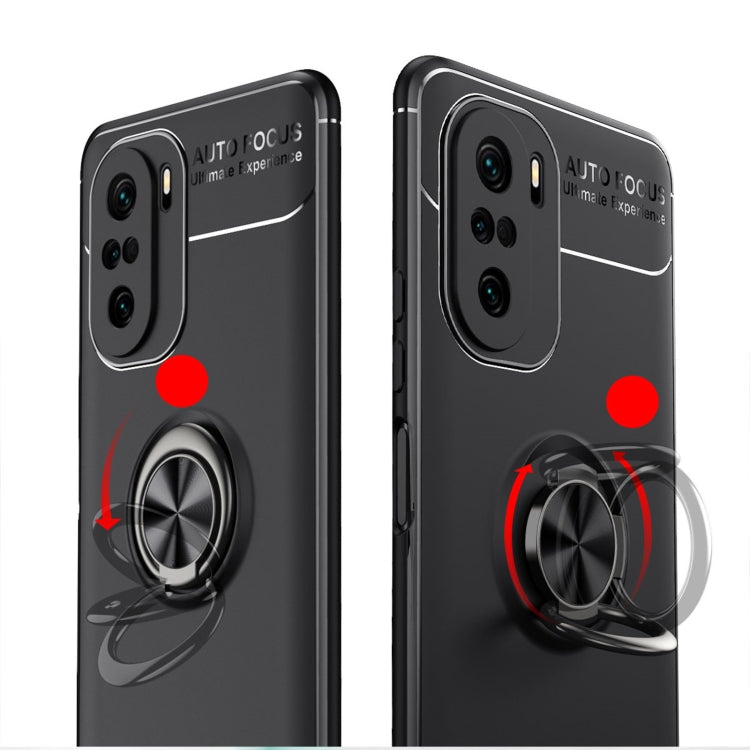 For Redmi K40 Pro+ Metal Ring Holder 360 Degree Rotating TPU Case