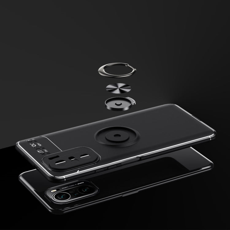 For Redmi K40 Pro+ Metal Ring Holder 360 Degree Rotating TPU Case