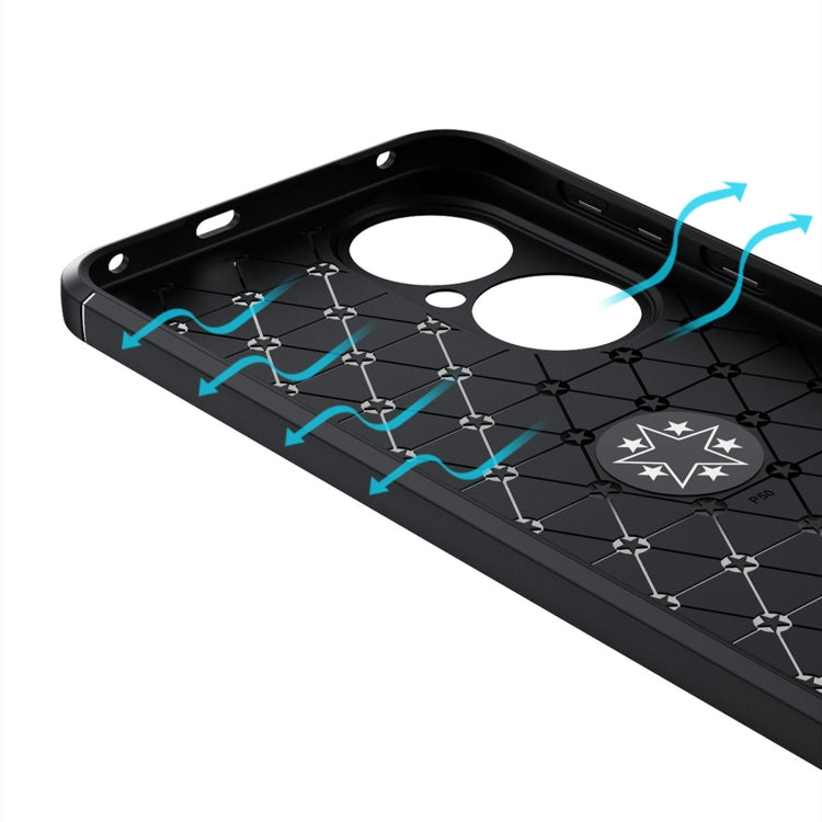 For Huawei P50 Metal Ring Holder 360 Degree Rotating TPU Case